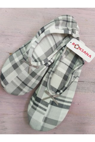 Домашние тапочки Роксана №001 серые